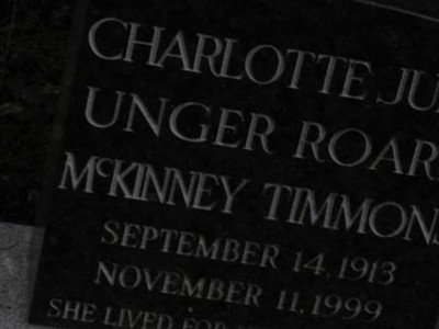 Charlotte June Unger Roark McKinney Timmons on Sysoon