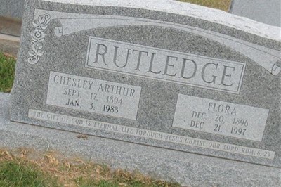 Chesley Arthur Rutledge on Sysoon