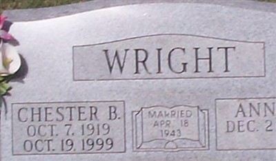 Chester B. Wright on Sysoon