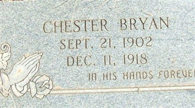 Chester Bryan on Sysoon