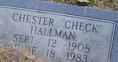 Chester "Check" Hallman on Sysoon