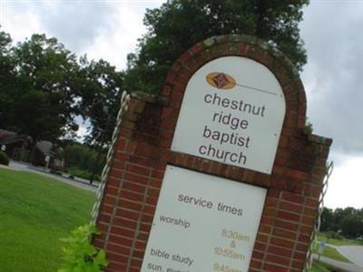Chestnut Ridge Baptist Church Cemetery on Sysoon