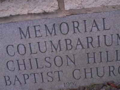 Chilson Hills Baptist Church Memorial Columbarium on Sysoon
