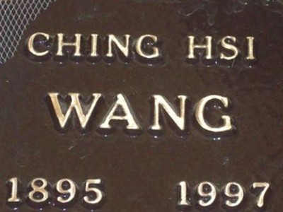 Ching Hsi Wang on Sysoon