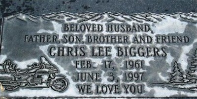 Chris C Bigger, Find a grave on Sysoon Chris C Bigger on Sysoon