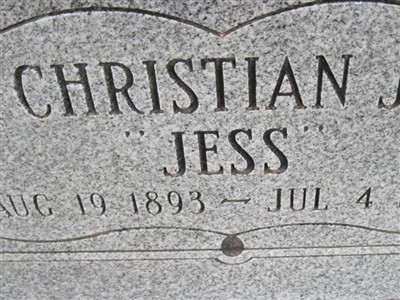 Christian J "Jess" Hansen on Sysoon