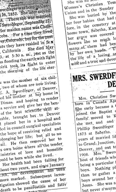 Christine Swerdfeger on Sysoon