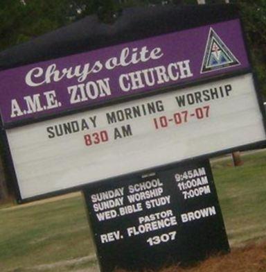 Christolyte AME Church Cemetery on Sysoon