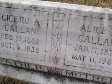 Cicero A. Callan on Sysoon