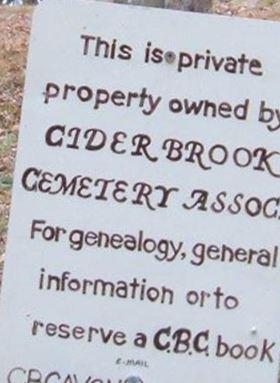 Cider Brook Cemetery on Sysoon