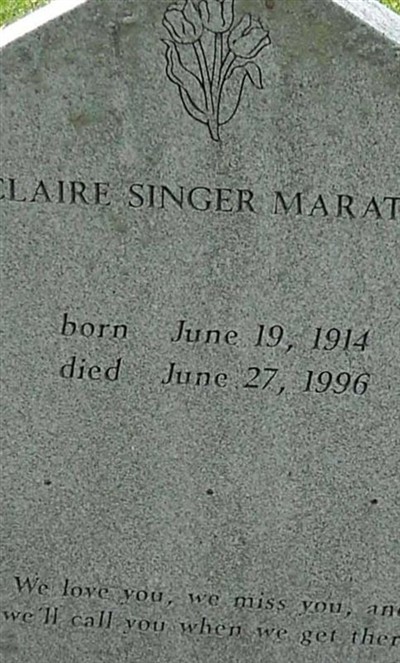 Claire Farrell Singer Maratta on Sysoon