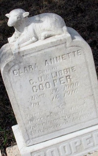 Clara Annette Cooper on Sysoon
