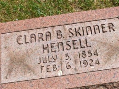 Clara B. Skinner Hensell on Sysoon
