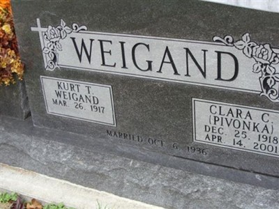 Clara C. Pivonka Weigand on Sysoon