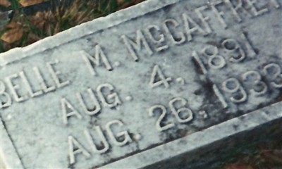 Clara Isabelle "Belle" Marshall McCaffrey on Sysoon