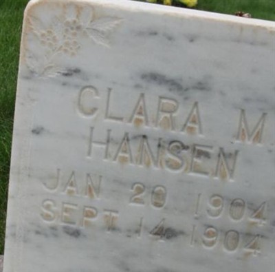 Clara Matilda Hansen on Sysoon