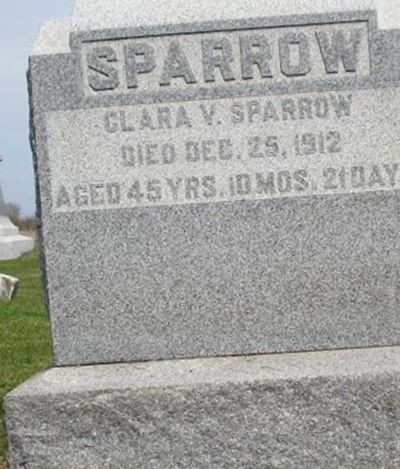 Clara V George Sparrow on Sysoon