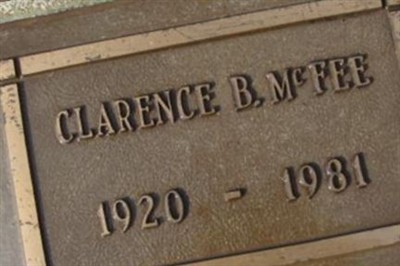 Clarence B. McFee on Sysoon