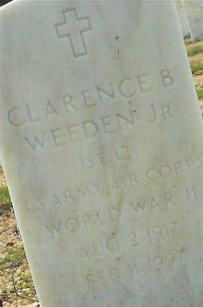 Clarence B Weeden, Jr on Sysoon