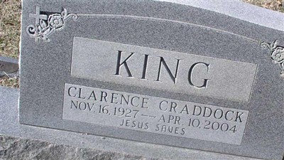 Clarence Craddock King on Sysoon