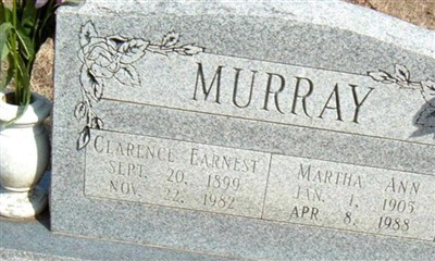 Clarence Earnest Murray on Sysoon