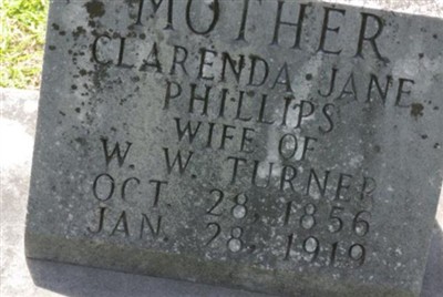 Clarenda Jane Phillips Turner on Sysoon