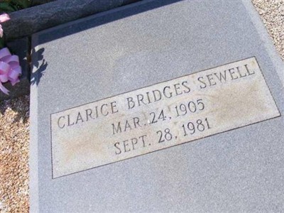 Clarice Bridges Sewell on Sysoon