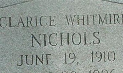 Clarice Nichols Whitmire on Sysoon