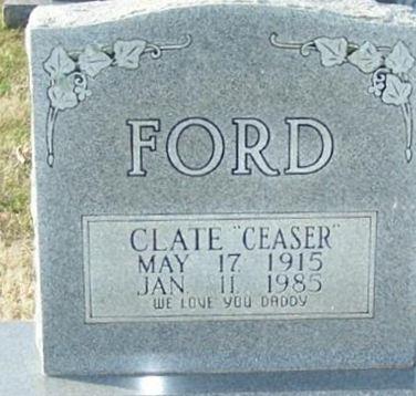 Clate "Ceaser" Ford on Sysoon