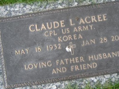 Corp Claude L Acree on Sysoon