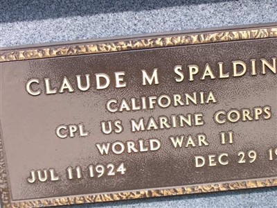 Claude Merritt Spalding on Sysoon