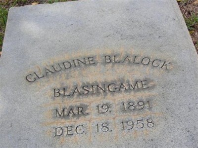 Claudine Blalock Blasingame on Sysoon