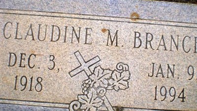Claudine M Branch on Sysoon