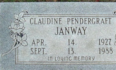 Claudine Pendergraft Janway on Sysoon