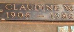 Claudine W. Edmondson on Sysoon