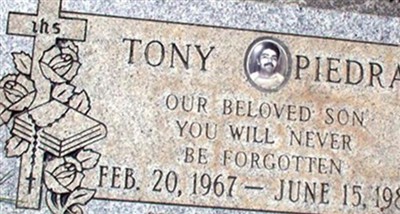 Claudio 'Tony' Anthony Piedra on Sysoon