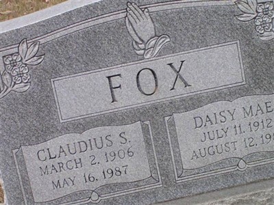 Claudius S Fox on Sysoon