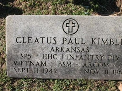 Cleatus Paul Kimble on Sysoon