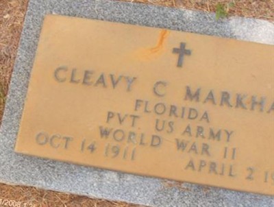 Cleavy C. Markham on Sysoon