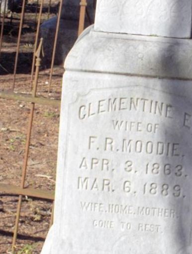 Clementine E. Moodie on Sysoon