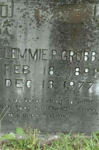 Clemmie P. Grubbs on Sysoon