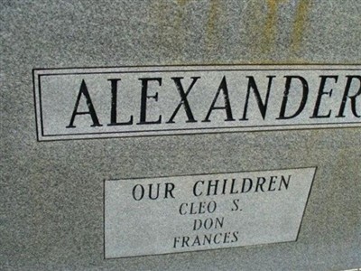 Cleo Arthur Alexander on Sysoon