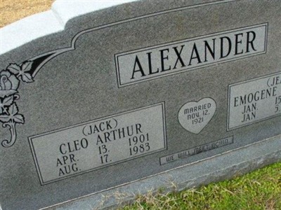 Cleo Arthur Alexander on Sysoon