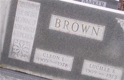 Cleon L Brown on Sysoon