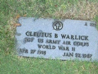 Cletus B Warlick on Sysoon