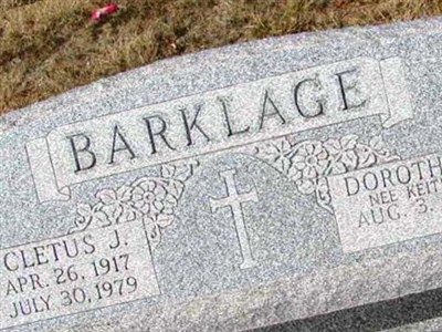 Cletus J. Barklage on Sysoon