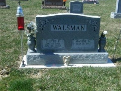 Cletus P Walsman on Sysoon