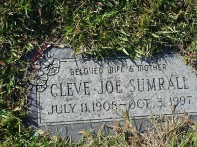 Cleve Joe Sumrall on Sysoon