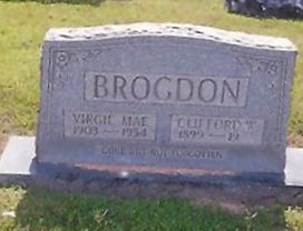 Clifford Warren Brogdon on Sysoon
