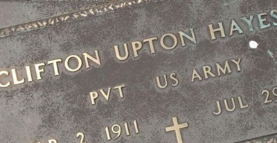 Clifton Upton Hayes, Sr on Sysoon